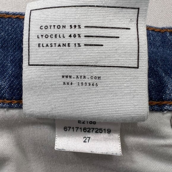 AYR The Frenchie Jeans Straight Leg Size 27 - Picture 8 of 13